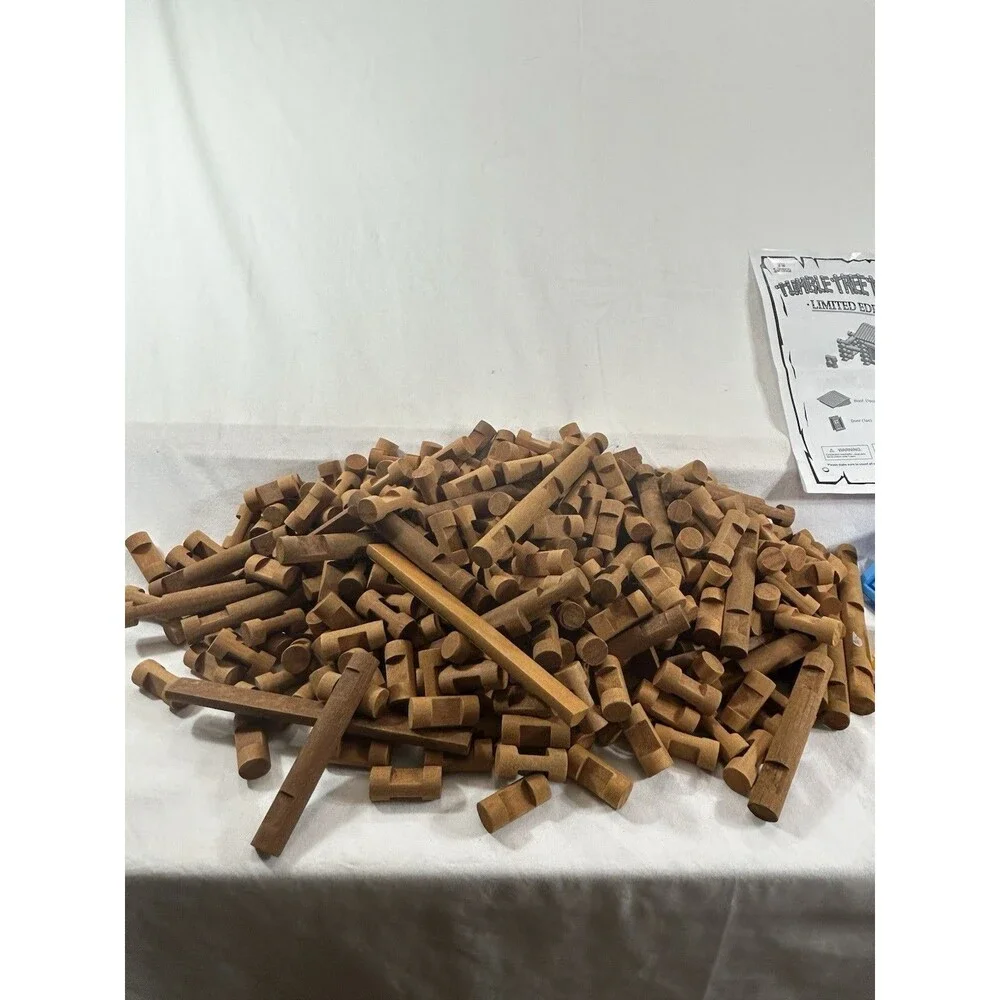 Tumble Tree Timbers 373 Piece Wood Set Limited Edition w/ Guide Lincoln Logs